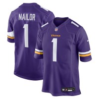 Minnesota Vikings Jalen Nailor Nike Purple Team Game Jersey