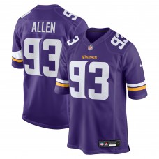 Minnesota Vikings Jonathan Allen Nike Purple Team Game Jersey