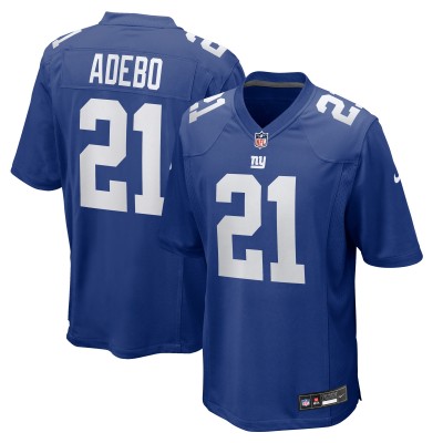 New York Giants Paulson Adebo Nike Royal Team Game Jersey