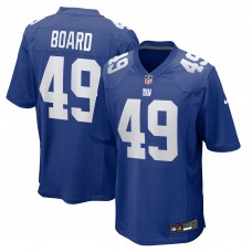 New York Giants Chris Board Nike Royal Team Game Jersey