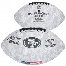 Ricky Pearsall San Francisco 49ers Autographed Fanatics Authentic 2024 Salute To Service Wilson Football