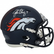 John Elway Denver Broncos Autographed Fanatics Authentic Riddell 2024 Speed Mini Helmet