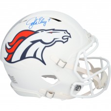 John Elway Denver Broncos Autographed Fanatics Authentic Riddell 2024 Alternate Speed Authentic Helmet