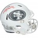 Ricky Pearsall San Francisco 49ers Autographed Fanatics Authentic Riddell 2024 Salute To Service Speed Replica Helmet