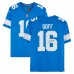 Игровая джерси Jared Goff Detroit Lions Autographed Fanatics Authentic Blue Nike Vapor F.U.S.E. Limited