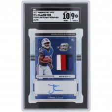 James Cook Buffalo Bills Autographed 2022 Panini Contenders Optic Rookie Patch 4 Color Relic #RPA-JC #65/75 SGC Authenticated 9/10 Rookie Card