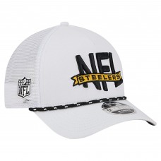 Бейсболка Pittsburgh Steelers New Era White NFL 9FORTY A-Frame M-Crown Бейсболка Pittsburgh Steelers New Era White NFL 9FORTY A-Frame M-Crown
