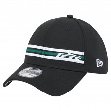 Бейсболка New York Jets New Era Black Stripes 39THIRTY Бейсболка New York Jets New Era Black Stripes 39THIRTY