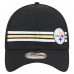 Бейсболка Pittsburgh Steelers New Era Black Stripes 39THIRTY