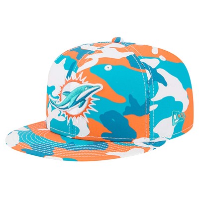 Бейсболка Miami Dolphins New Era Orange/Aqua 59FIFTY