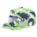 Бейсболка Seattle Seahawks New Era Neon Green/College Navy 59FIFTY