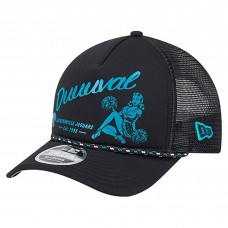 Бейсболка Jacksonville Jaguars New Era Black Gas Station 9FORTY A-Frame M-Crown
