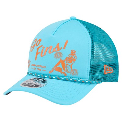 Бейсболка Miami Dolphins New Era Aqua Gas Station 9FORTY A-Frame M-Crown