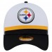 Бейсболка Pittsburgh Steelers New Era White/Black Dashmark Rays 39THIRTY