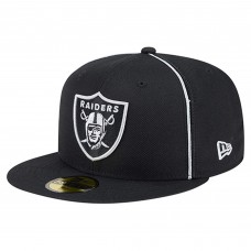 Бейсболка Las Vegas Raiders New Era Black Soutache 59FIFTY