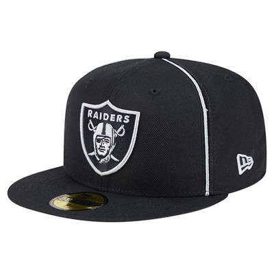 Бейсболка Las Vegas Raiders New Era Black Soutache 59FIFTY