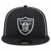 Бейсболка Las Vegas Raiders New Era Black Soutache 59FIFTY