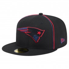 Бейсболка New England Patriots New Era Black Soutache 59FIFTY