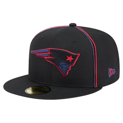 Бейсболка New England Patriots New Era Black Soutache 59FIFTY