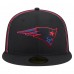Бейсболка New England Patriots New Era Black Soutache 59FIFTY