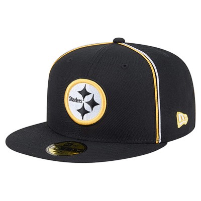 Бейсболка Pittsburgh Steelers New Era Black Soutache 59FIFTY