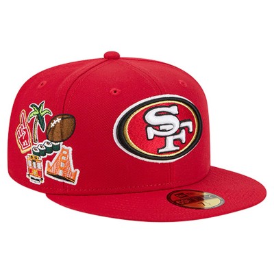 Бейсболка San Francisco 49ers New Era Scarlet Group Chat 59FIFTY