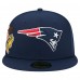 Бейсболка New England Patriots New Era Navy Group Chat 59FIFTY