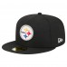 Бейсболка Pittsburgh Steelers New Era Black Group Chat 59FIFTY