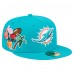 Бейсболка Miami Dolphins New Era Aqua Group Chat 59FIFTY