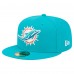 Бейсболка Miami Dolphins New Era Aqua Group Chat 59FIFTY
