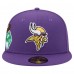 Бейсболка Minnesota Vikings New Era Purple Group Chat 59FIFTY