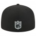 Бейсболка Las Vegas Raiders New Era Black Group Chat 59FIFTY