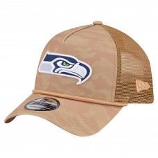 Бейсболка Seattle Seahawks New Era Tan Wheat Camo 9FORTY