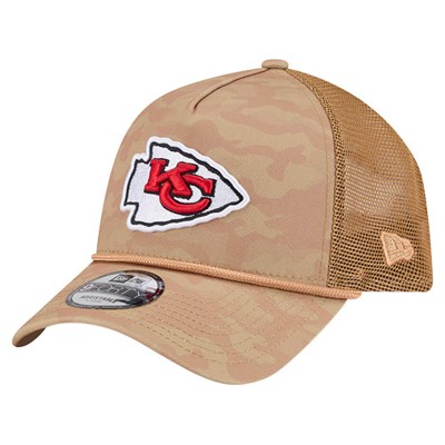 Бейсболка Kansas City Chiefs New Era Tan Wheat Camo 9FORTY