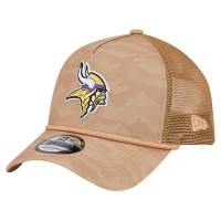Бейсболка Minnesota Vikings New Era Tan Wheat Camo 9FORTY