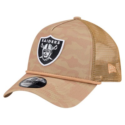 Бейсболка Las Vegas Raiders New Era Tan Wheat Camo 9FORTY