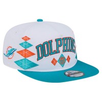 Бейсболка Miami Dolphins New Era White Argyle 19TWENTY