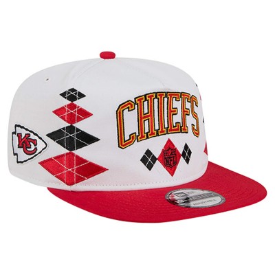Бейсболка Kansas City Chiefs New Era White Argyle 19TWENTY