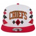 Бейсболка Kansas City Chiefs New Era White Argyle 19TWENTY