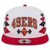 Бейсболка San Francisco 49ers New Era White Argyle 19TWENTY