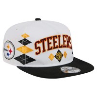Бейсболка Pittsburgh Steelers New Era White Argyle 19TWENTY