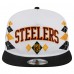 Бейсболка Pittsburgh Steelers New Era White Argyle 19TWENTY
