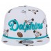 Miami Dolphins New Era White Team Cheer 19TWENTY Snapback Hat