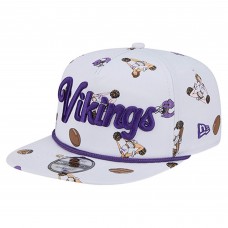 Minnesota Vikings New Era White Team Cheer 19TWENTY Snapback Hat