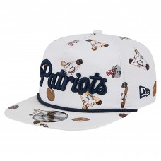 New England Patriots New Era White Team Cheer 19TWENTY Snapback Hat