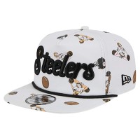 Бейсболка Pittsburgh Steelers New Era White Team Cheer 19TWENTY