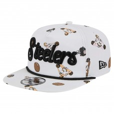 Бейсболка Pittsburgh Steelers New Era White Team Cheer 19TWENTY