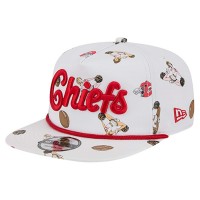 Бейсболка Kansas City Chiefs New Era White Team Cheer 19TWENTY