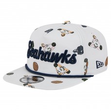 Бейсболка Seattle Seahawks New Era White Team Cheer 19TWENTY