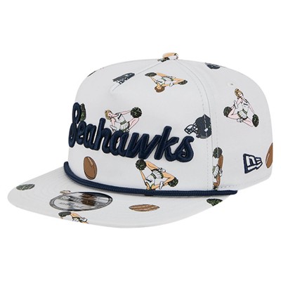 Бейсболка Seattle Seahawks New Era White Team Cheer 19TWENTY